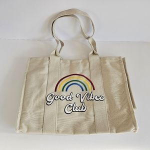 Good Vibes Club Canvas Tote Bag